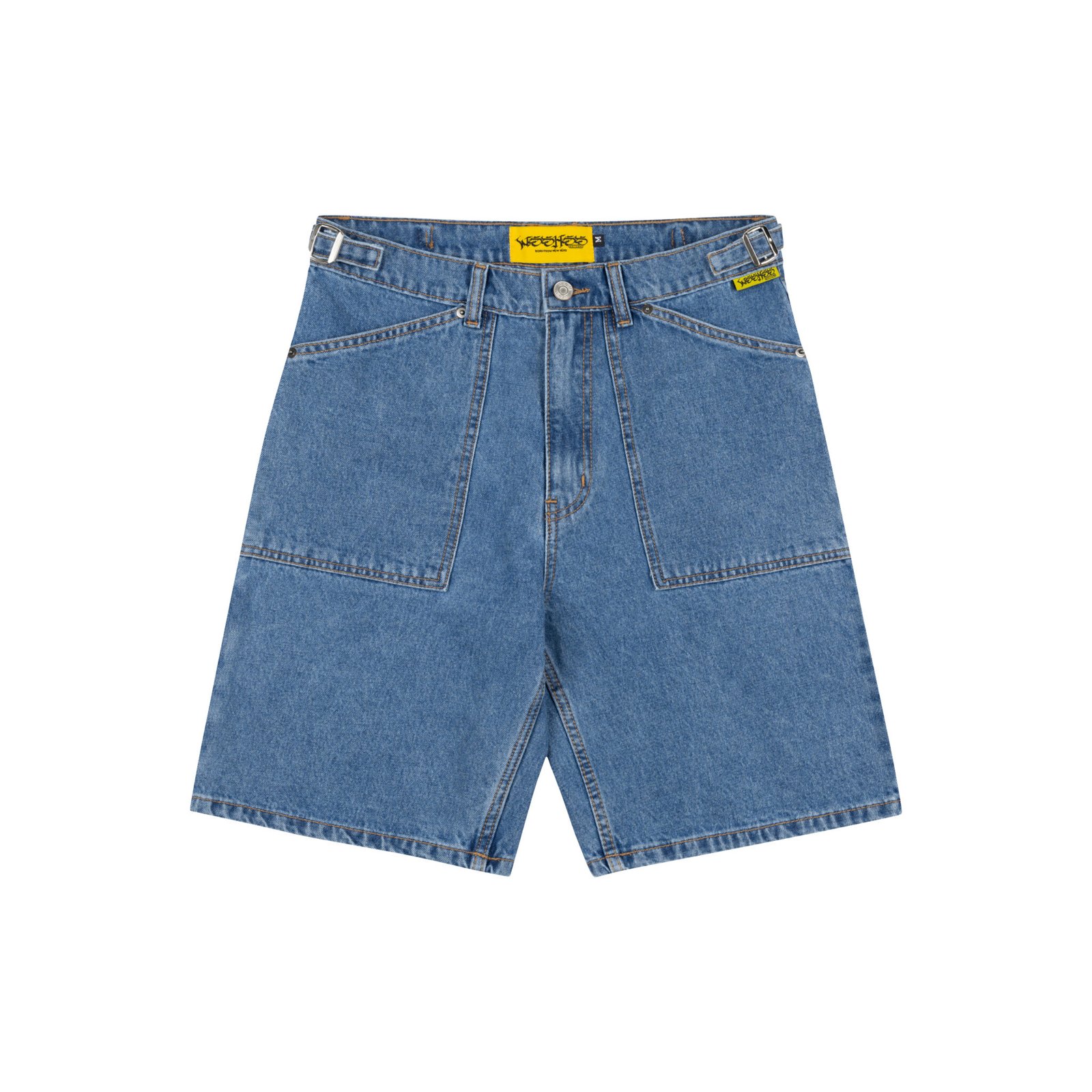 WHDC DENIM UTILITY JORTS - BLUE