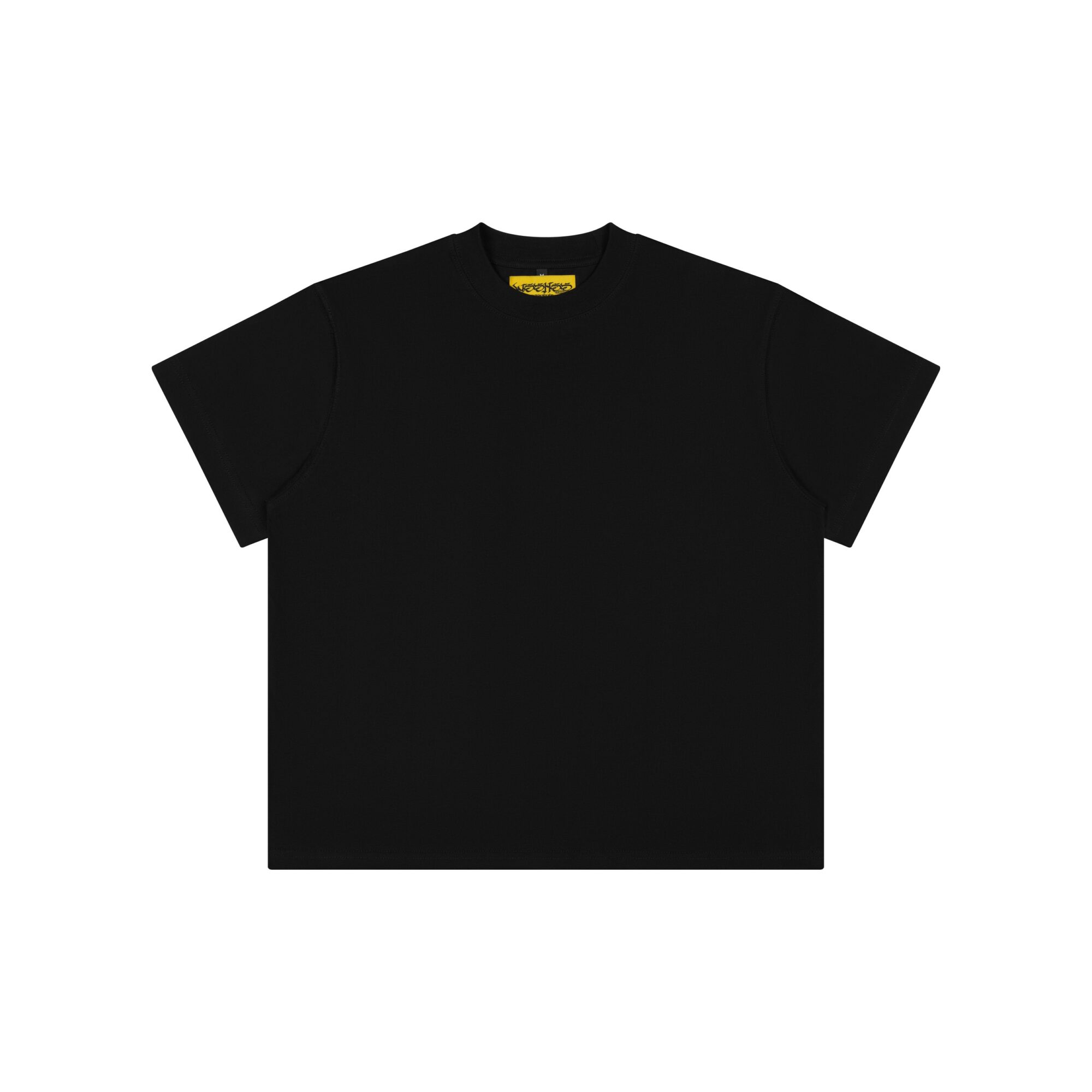 WHDC BLANK BOXY TEE IN BLACK