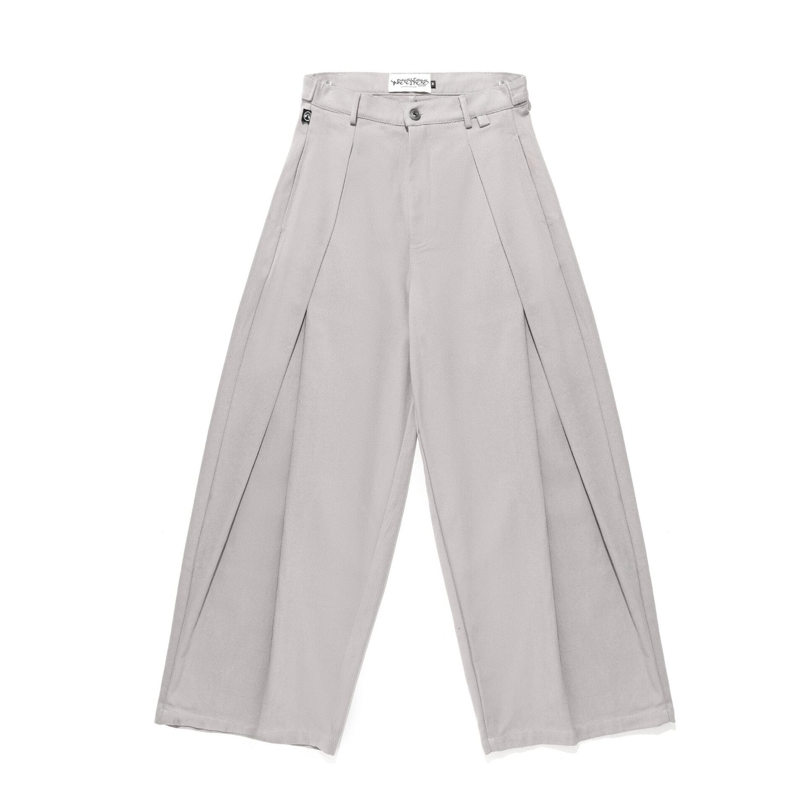 WHDC SRVIVR WIDE-LEG KHAKI TROUSERS IN GREY